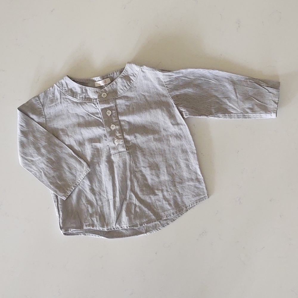 Ferd | Striped Mandarin Collar Shirt